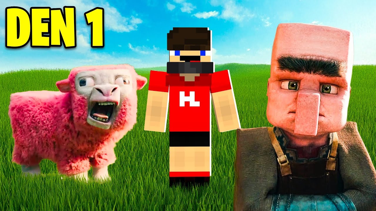 Přežil jsem 100 DNÍ v Minecraft Film Světě...