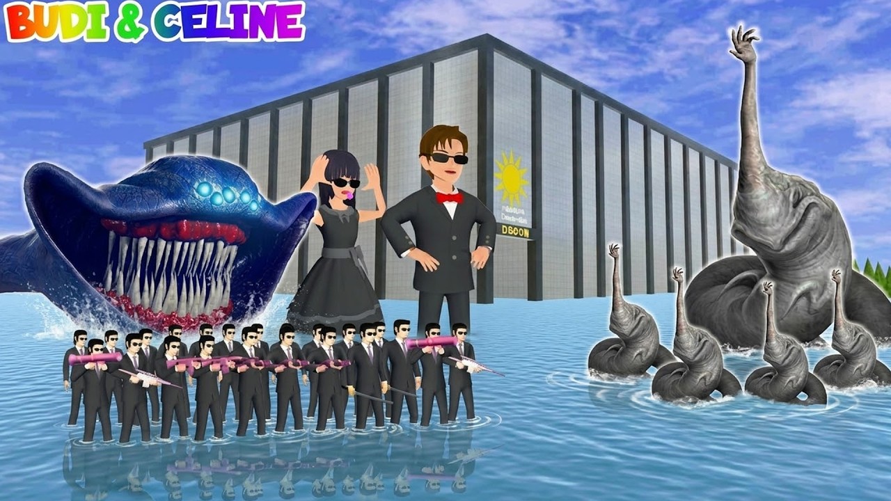 Yuta Mio Bocil Yakuza VS Hand Sea Monster  | Yakuza Panggil El Gran Maja😱 | Sakura School Simulator