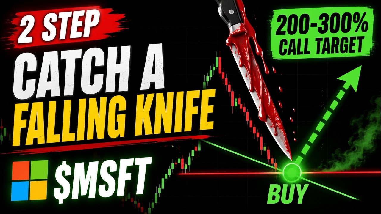 My 2 Step Catch a Falling Knife Strategy (200-300% CALL OPTIONS TARGET on $MSFT)