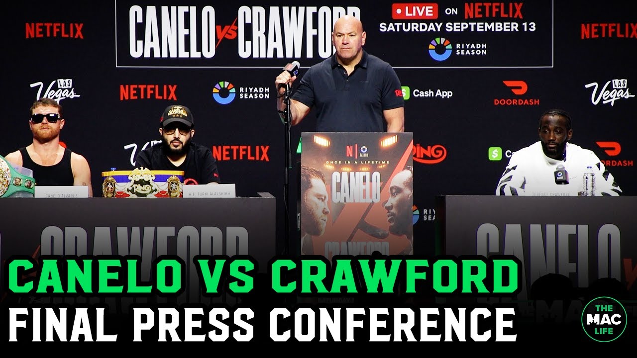 Canelo Alvarez vs. Terence Crawford Press Conference (FULL) With Dana White 