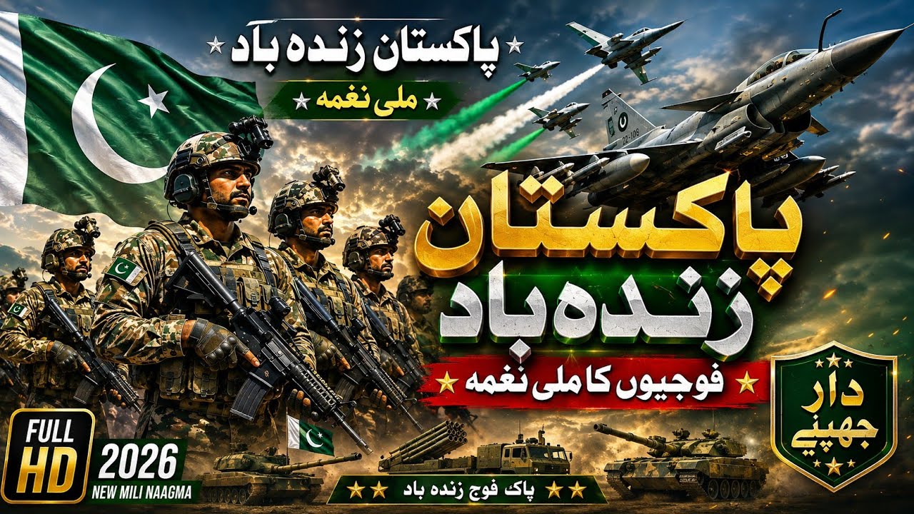 Pakistan Zindabad 🇵🇰 | New Milli Naghma 2026 | Pakistan Army & Air Force | Patriotic Song