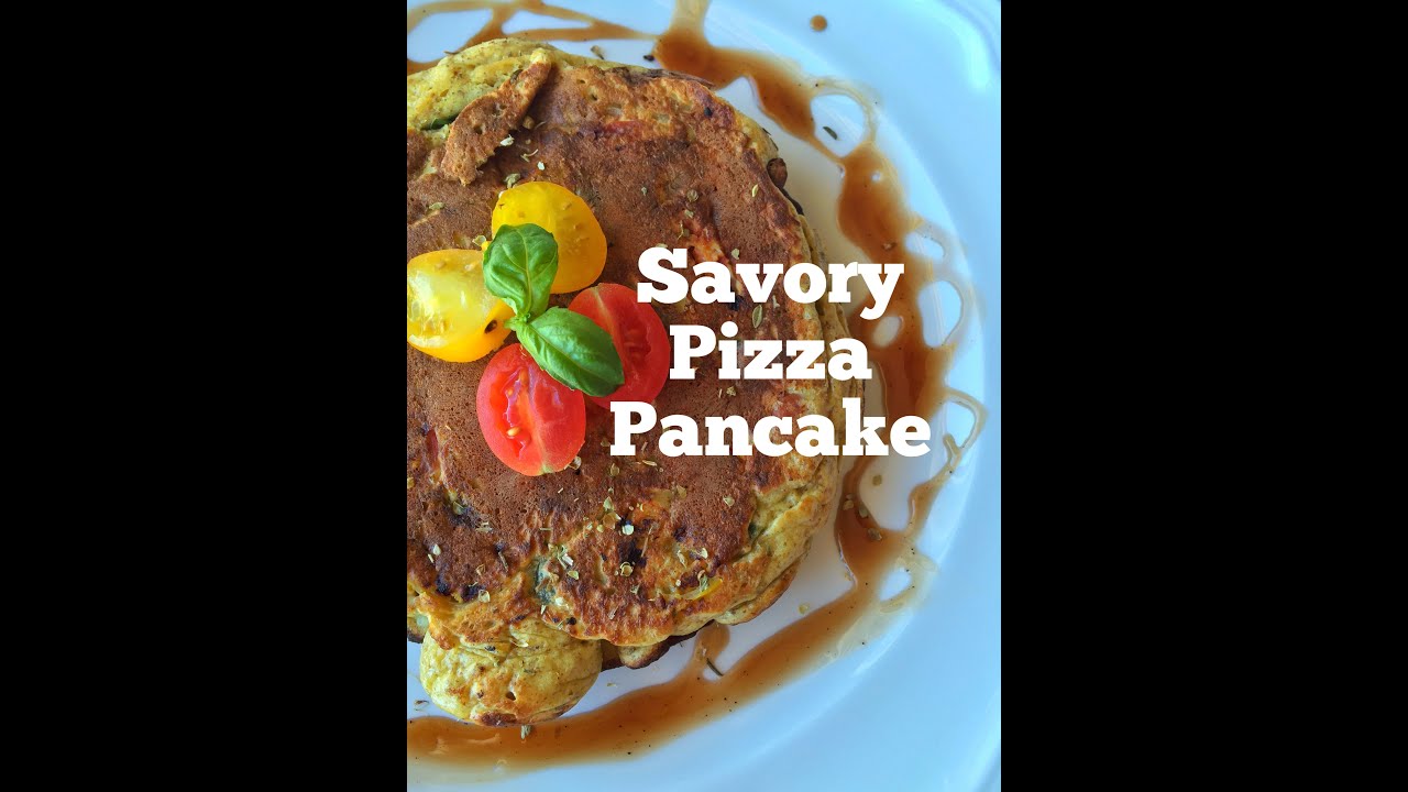 Savory Pizza Pancake: Happy National Pancake and Pizza Day