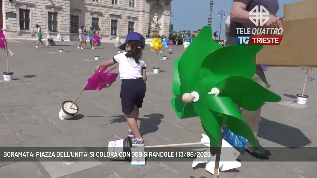 BORAMATA: PIAZZA DELL'UNITA' SI COLORA CON 300 GIRANDOLE | 13/06/2025
