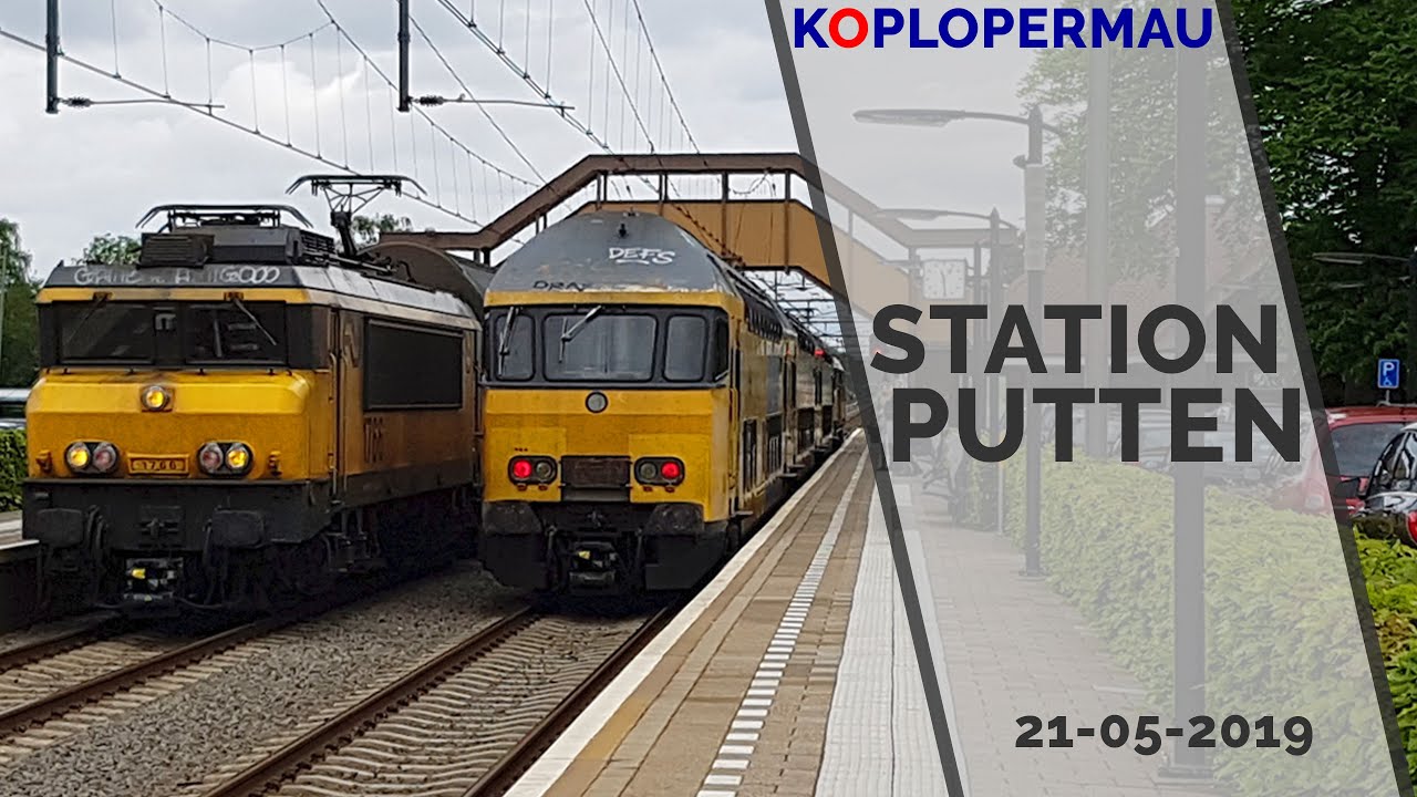 Treinen op station Putten, op zoek naar het perfecte DDAR filmpje - 10 mei 2019