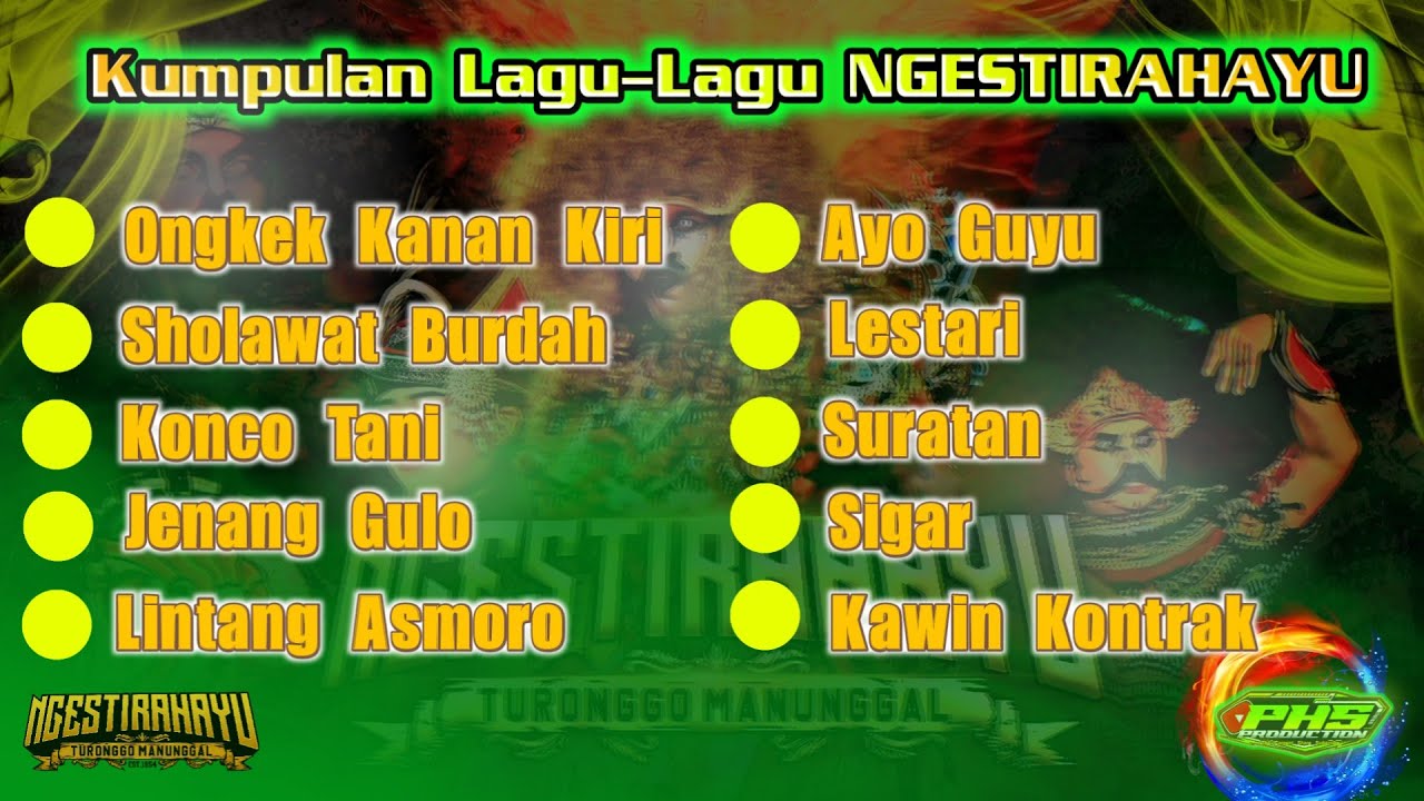 Kumpulan Lagu NGESTIRAHAYU, Nyampleng Nyes.... 😎