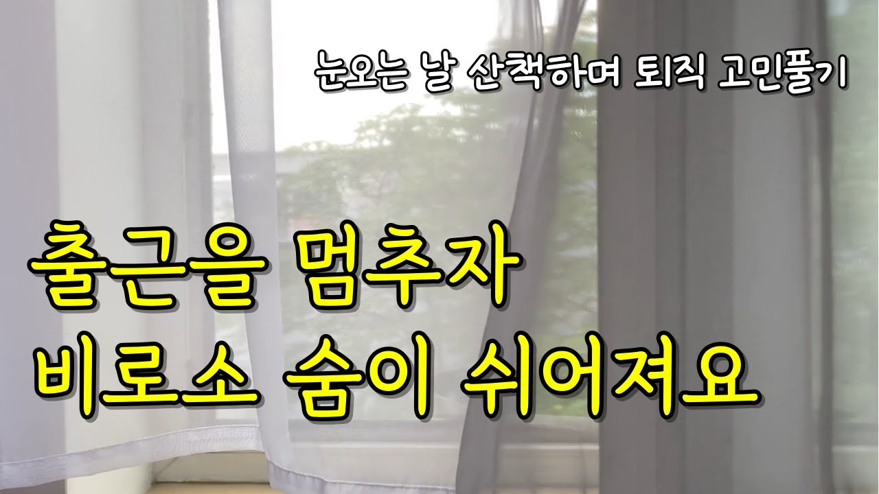 50대 늦깎이 직장인ㅣ출근을 멈추자 비로소 숨이 쉬어지다