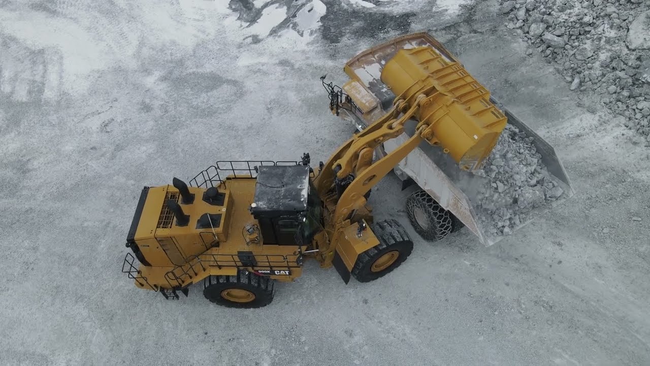 Overlevering av Cat® 990K Rebuild til Verdalskalk