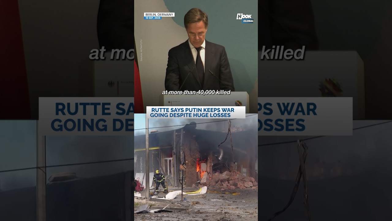 Mark Rutte Says Russia Suffers 40,000 Monthly Losses as Putin Refuses to End War