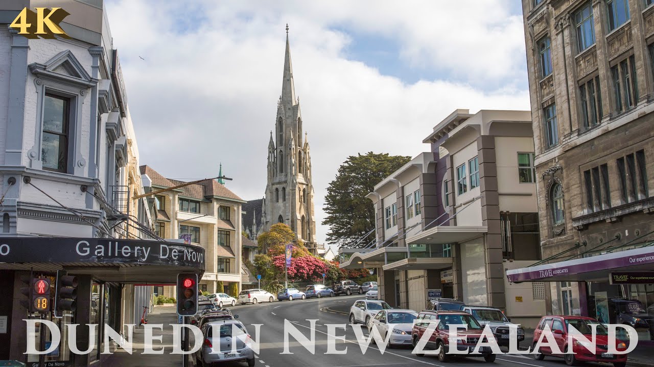 Dunedin New Zealand Walking Tour Nov 2021 4K | Dunedin City Centre | Otago New Zealand Travel Tour