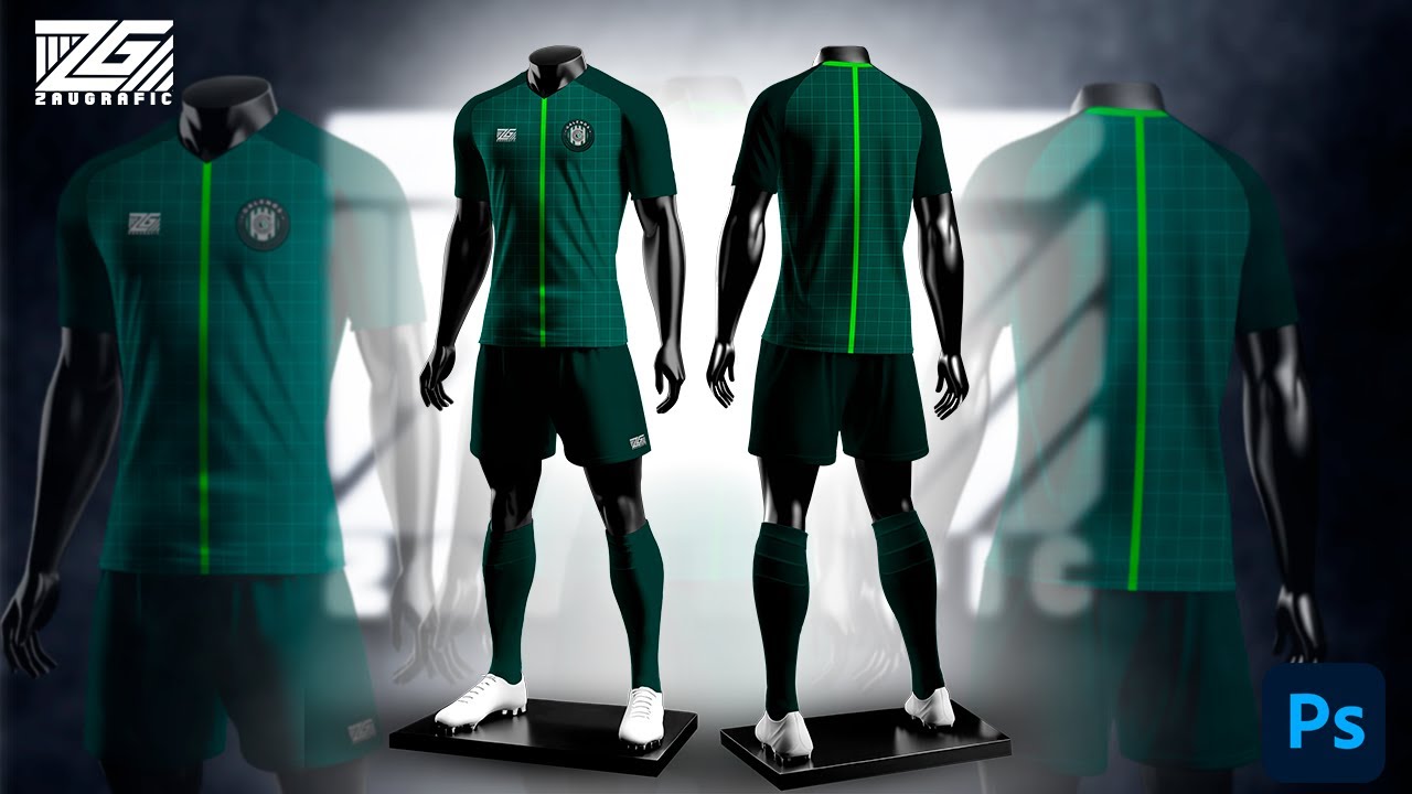 Free Football Kit Mockup PSD