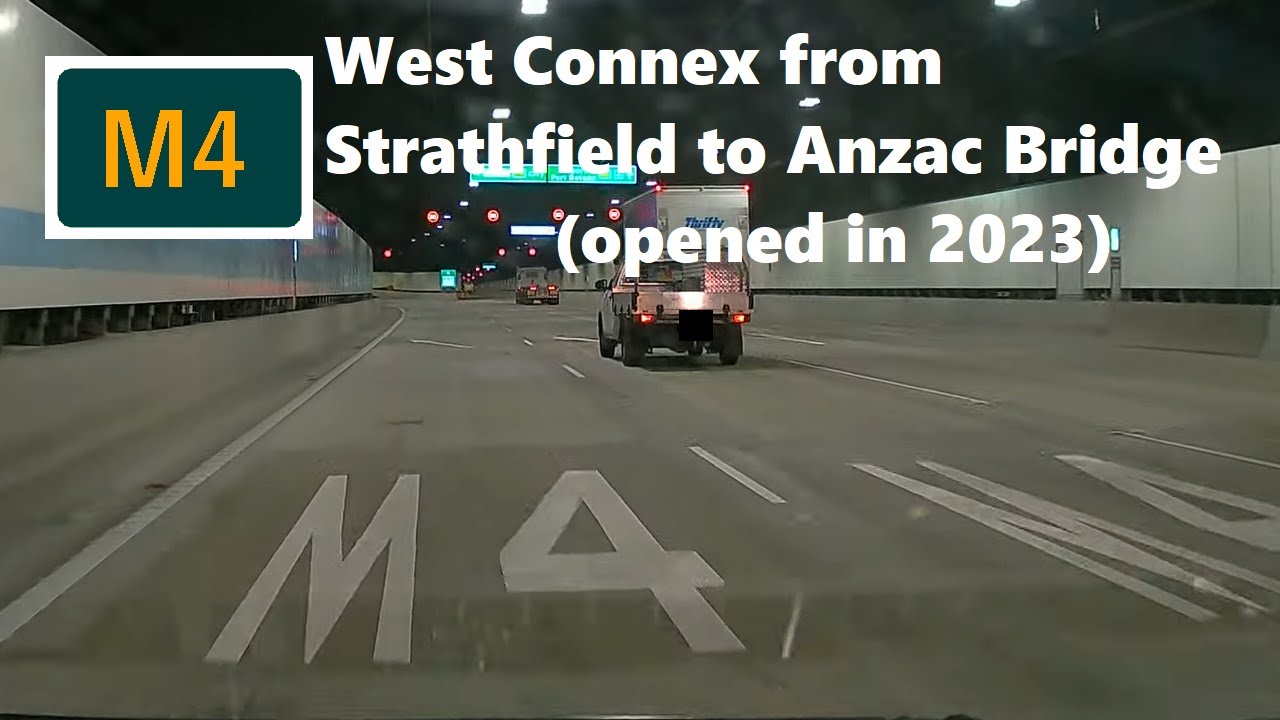 【Sydney Drive】 M route 4(East2) West Connex from Strathfield to Anzac Bridge
