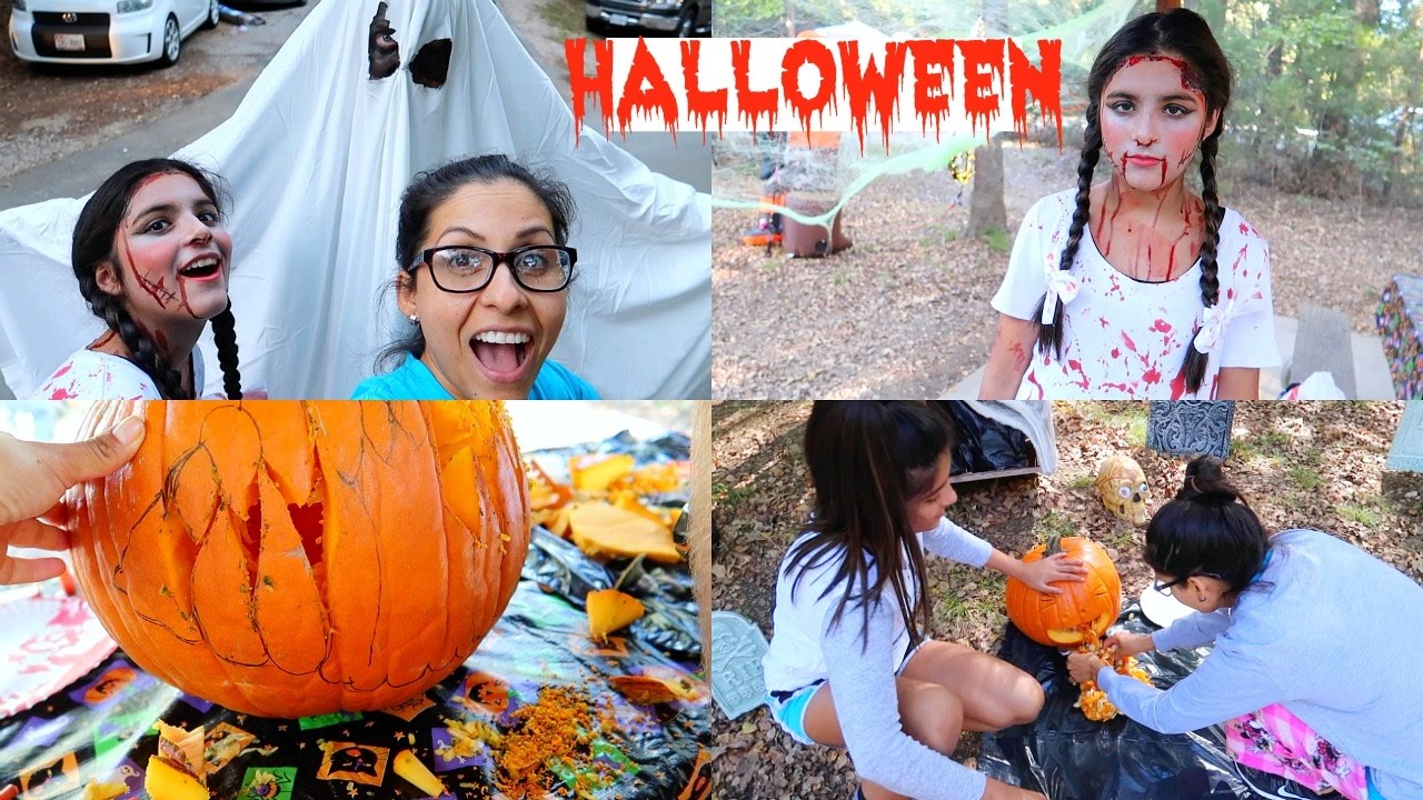 Primera Celebración de Halloween 👻💀 Acampando !! - Oct. 22, 2016 ♡IsabelVlogs♡