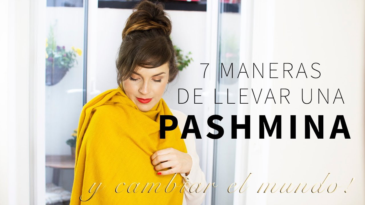 7 maneras de usar una bufanda/pashmina!