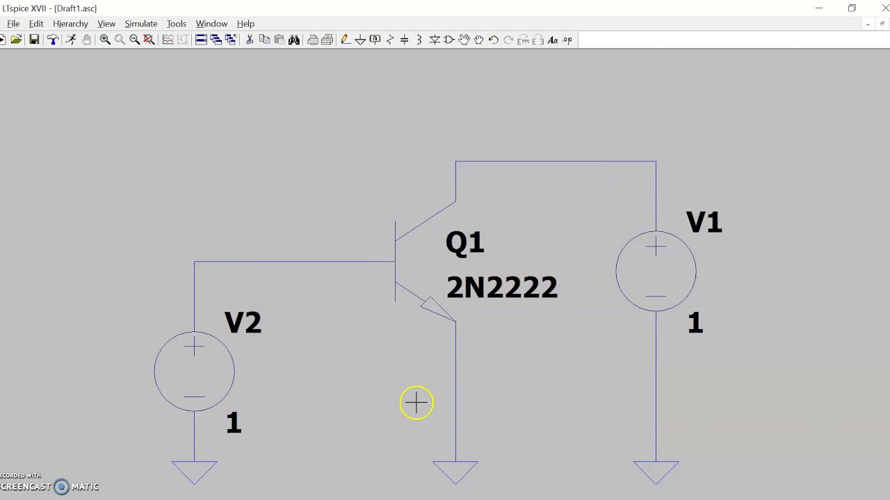 BJT Current-Voltage Characteristic using LTspice