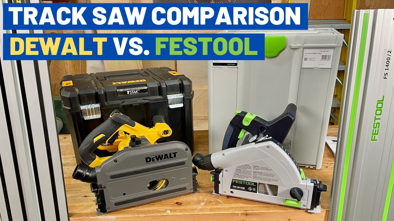 Сравнение аккумуляторных ленточных пил &mdash; DeWalt DCS520 и Festool TSC 55 K &mdash; стоит ли покупать Fes...