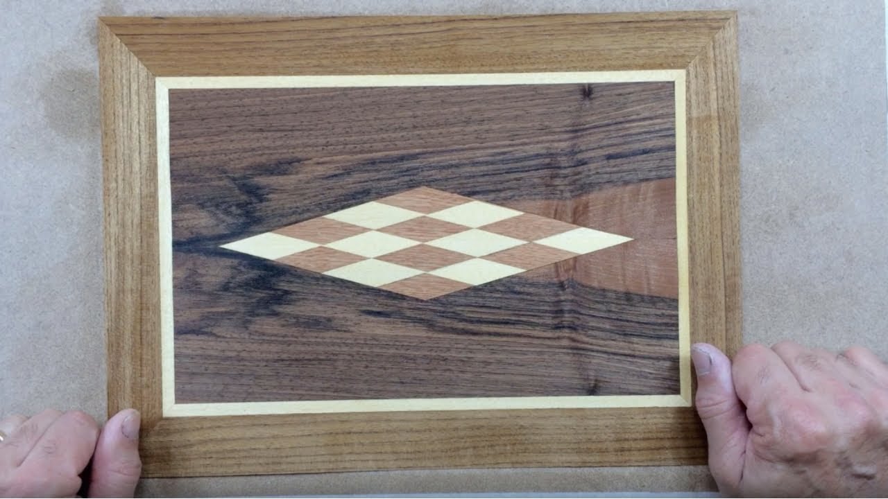 ✂️Rombo de Marquetería (Mosaico). 🔝Figuras Geométricas de Madera.🔝🔝