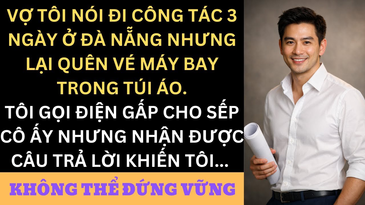 Vợ Tôi Nói Đi Công Tác 3 Ngày — Tôi Gọi Cho Sếp Cô Ấy Và Nhận Câu Trả Lời Khiến Tôi Chết Lặng