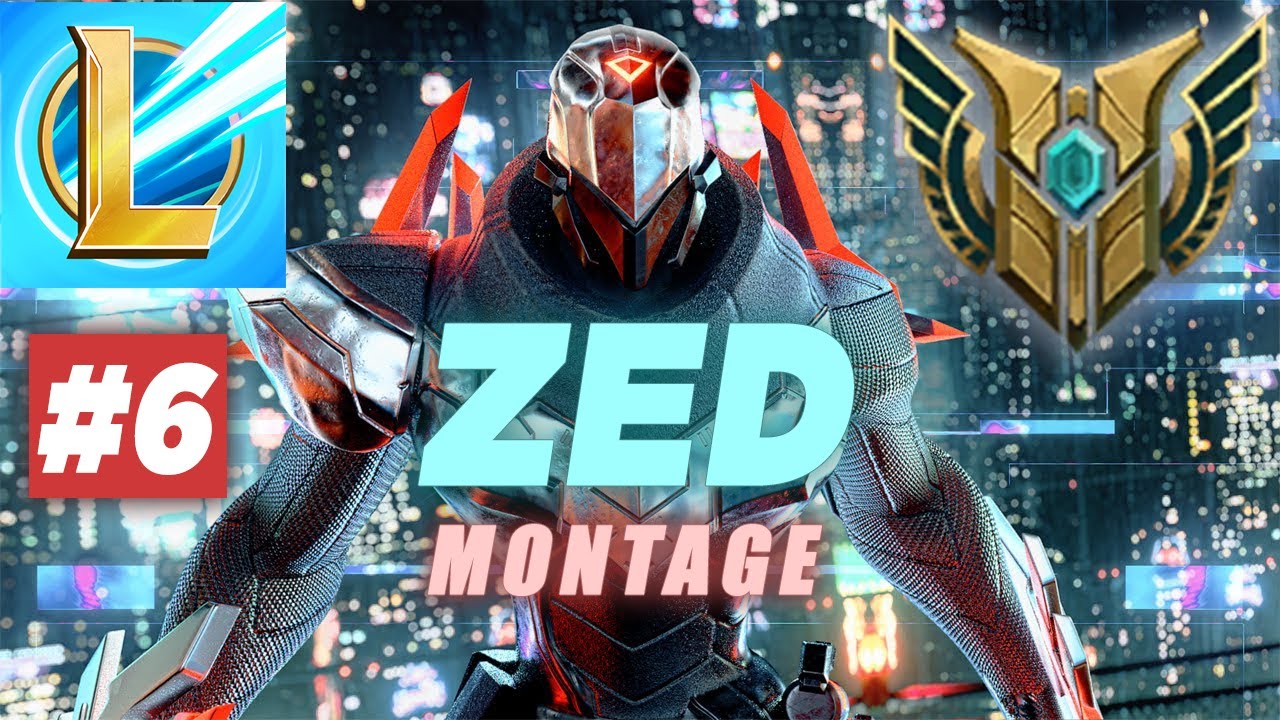 WILD RIFT ZED MONTAGE #6 - LOL Mobile Best Moments & Outplays! - OUTSIDER