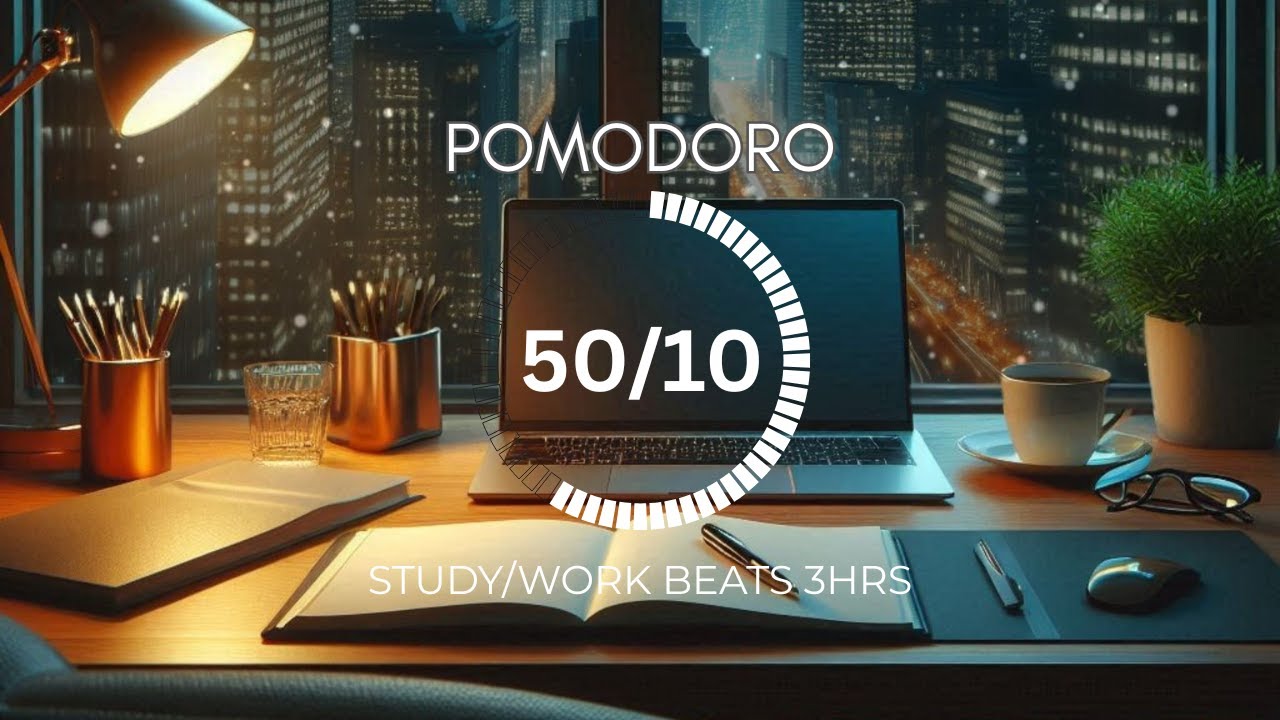 50/10 Pomodoro Timer 🎧 Relaxing Lofi for Deep Focus | Study With Me