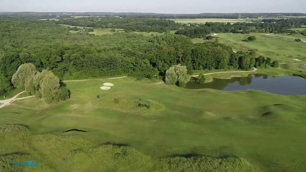 Golf Stade Français Courson vu du ciel - Essonne - Paris - Ile-de-France
