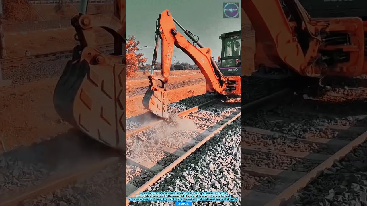 REAL & VIBE: Railway Ballast Tamping Attachment for Track Maintenance and Stability