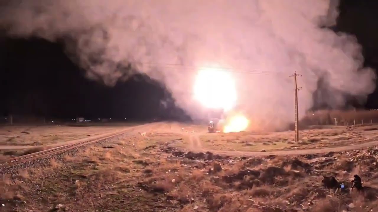 Footage of last night's 