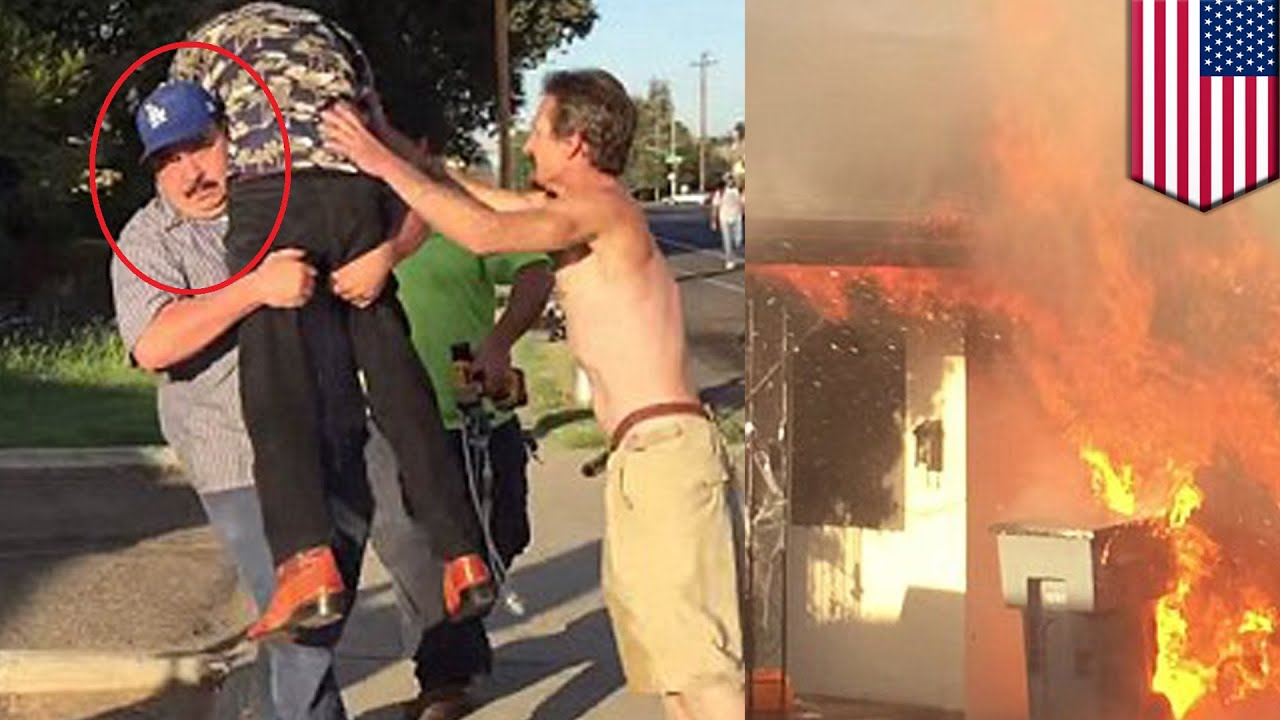 Guardian Angel: mystery hero saves man from house fire, walks away without giving his name