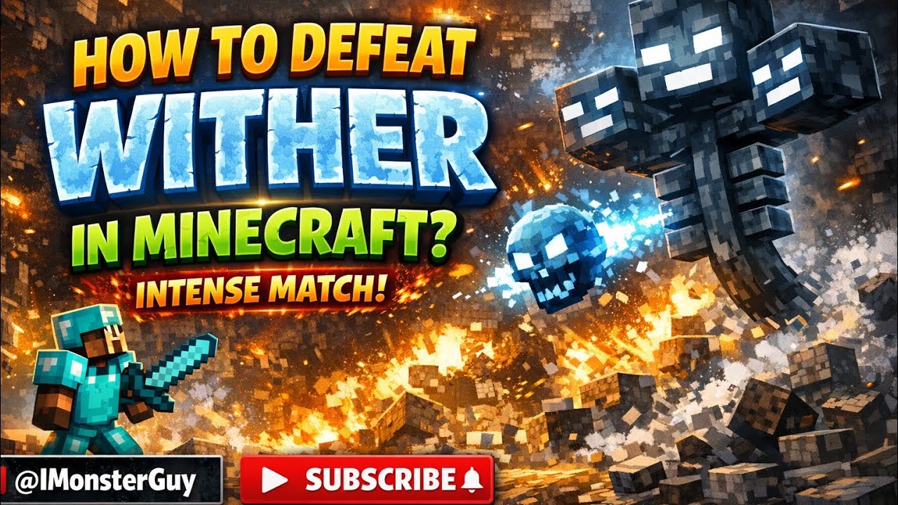 How to Defeat Wither in Minecraft? - intense match