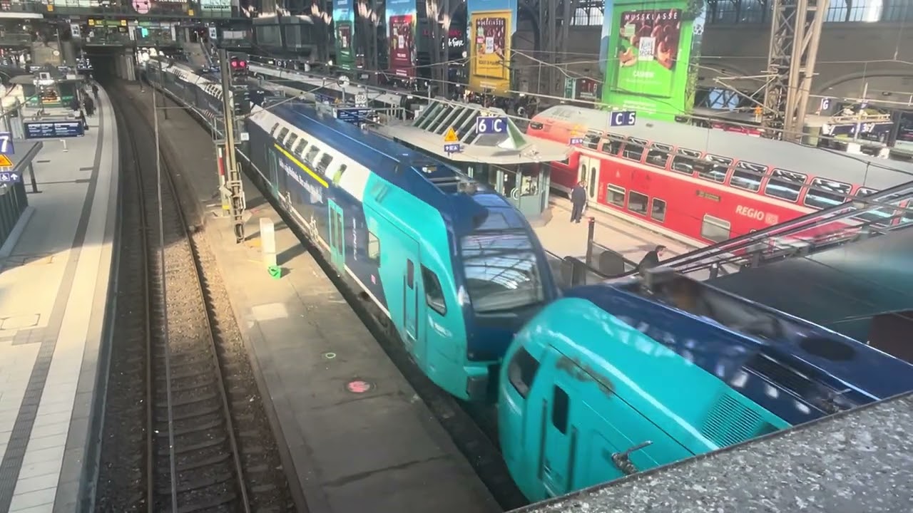 Zugbetrieb in Hamburg Hbf.