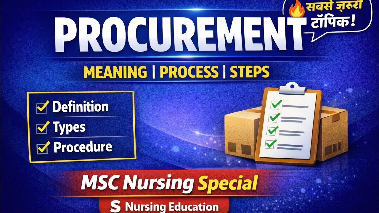MSC Nursing 2nd year l  Introduction, Objective and Methods of Procurement lS Nursing Education l