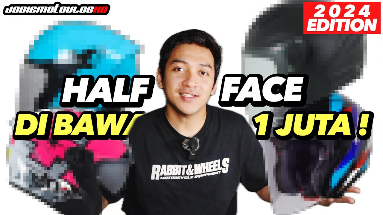 Rekomendasi Helm HALF FACE Dibawah 1 Juta 2024 !