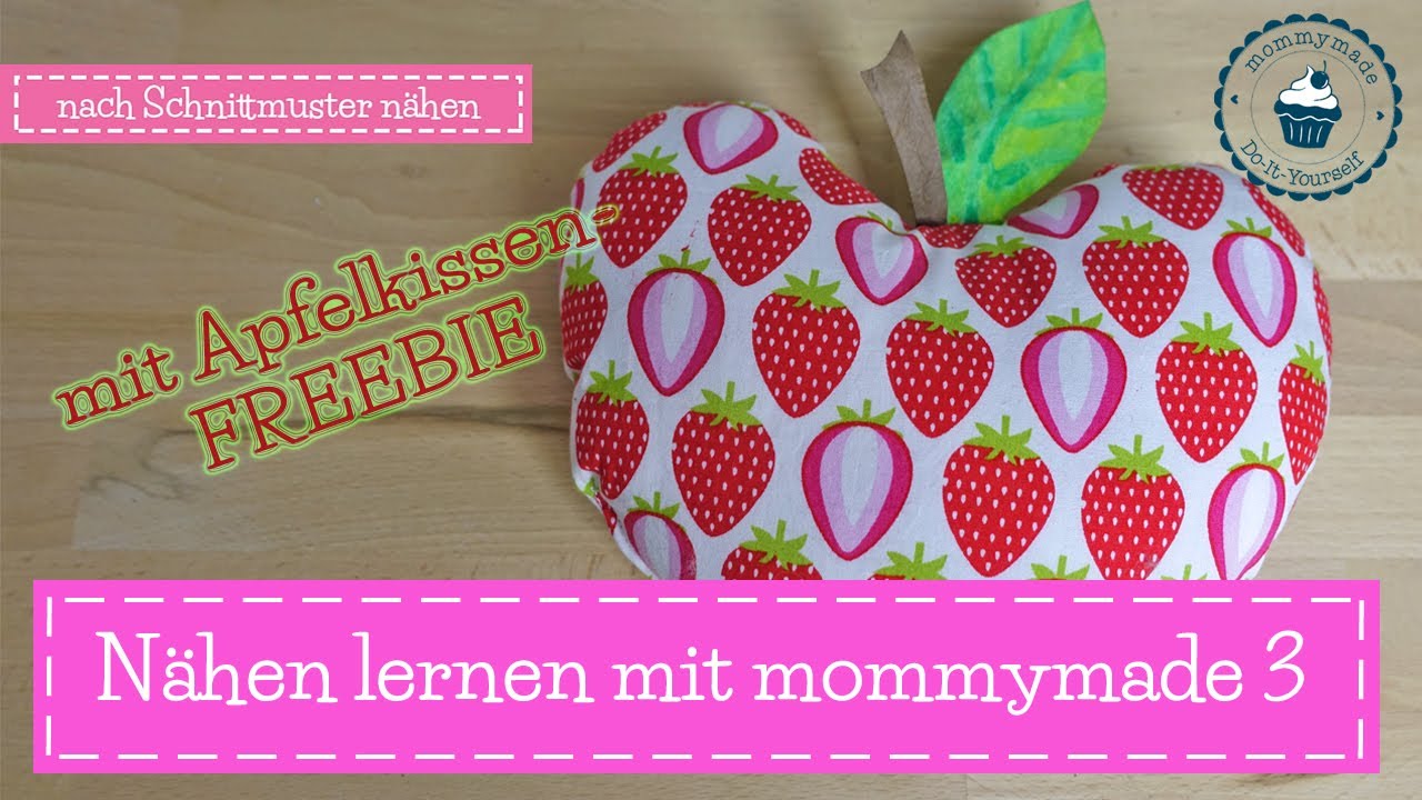 Nach Schnittmuster nähen | Nähen lernen 3 | Nähen mit Kindern 3 | Nähkurs | mommymade | FREEBIE