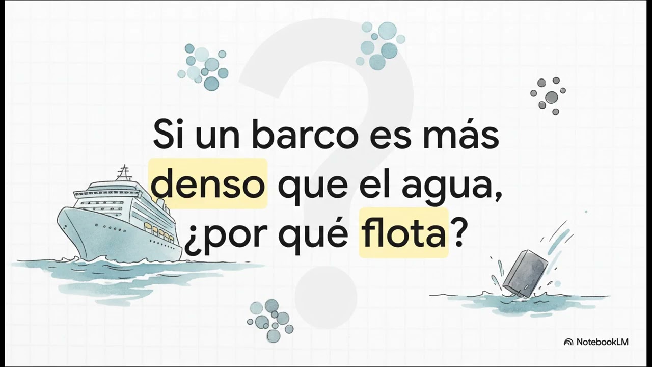 ¿Por qué flotan las cosas