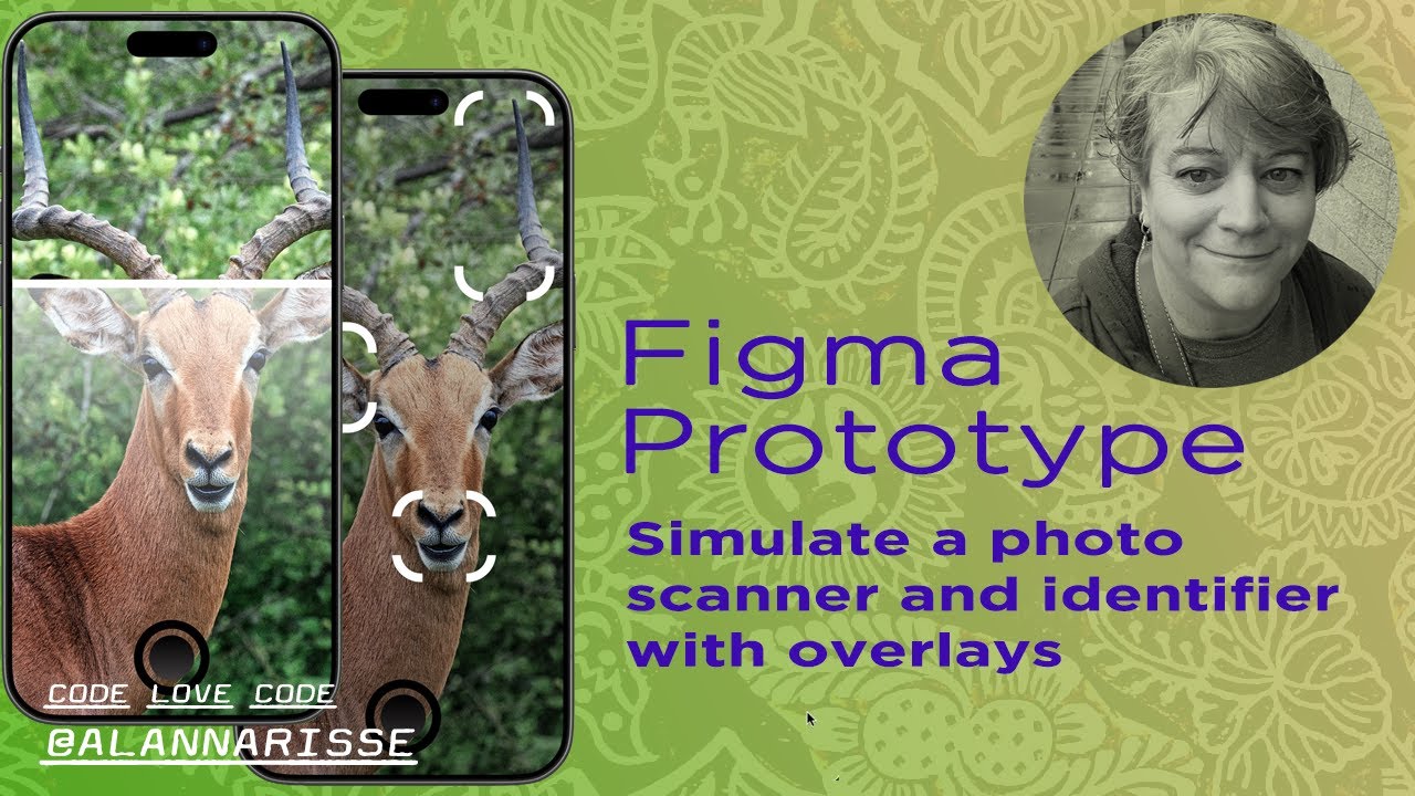 Simulate a photo scanner and photo id in Figma Prototypes