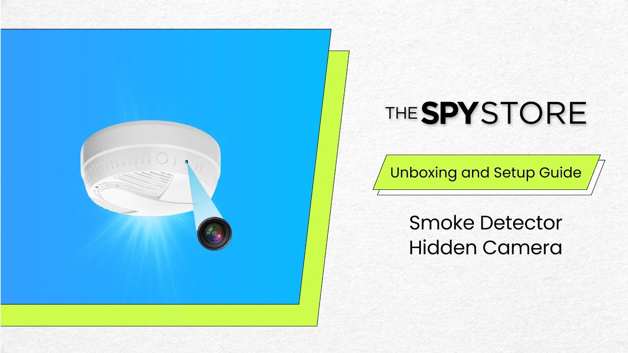 How to Setup a Smoke Detector Hidden Camera - WiFi Enabled  | The Spy Store