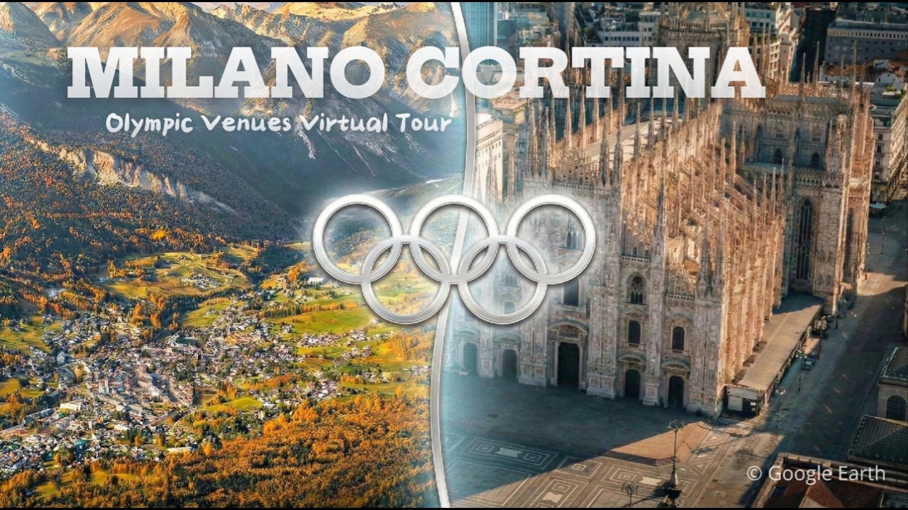 Milano Cortina 2026 Olympic Venues from the Sky | A Cinematic Virtual Tour