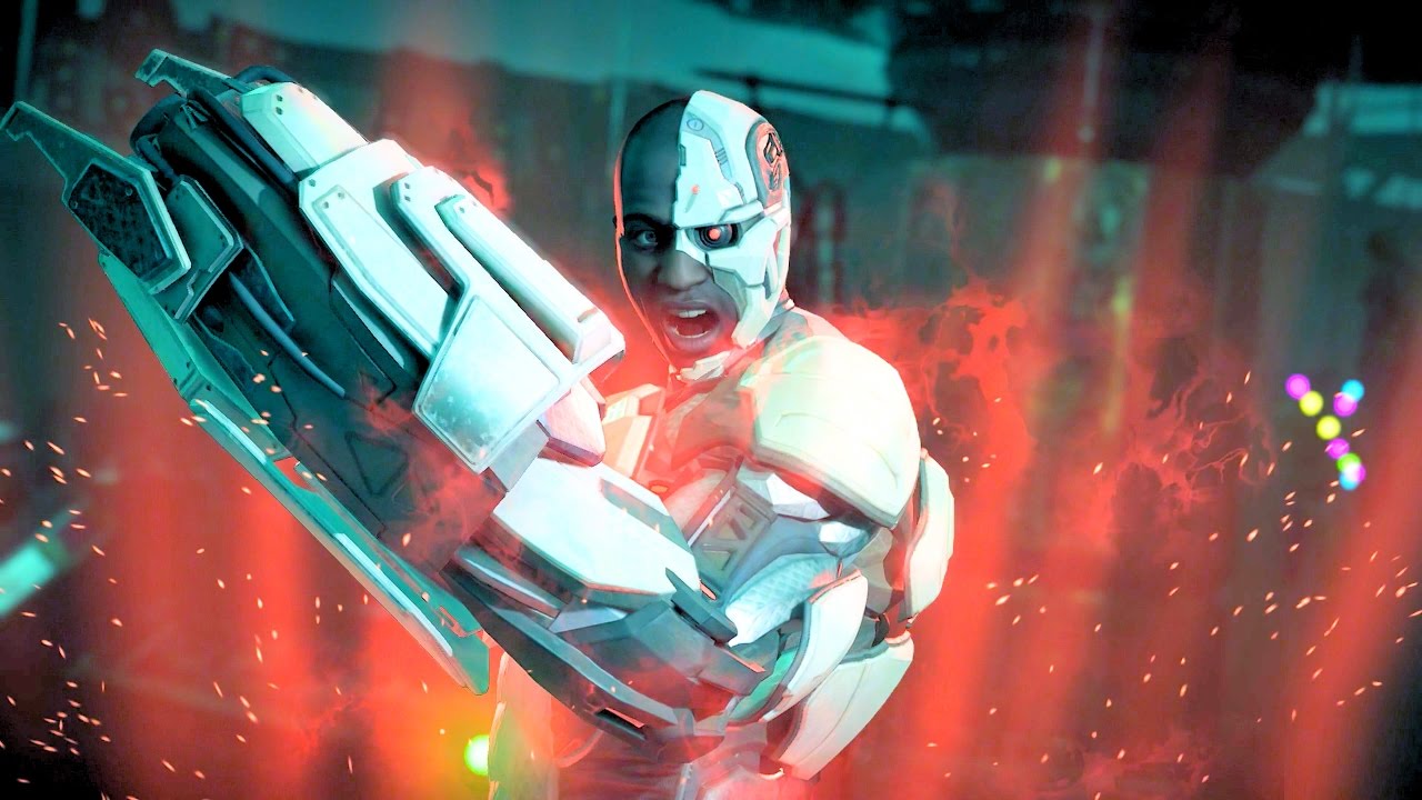 Injustice 2 Cyborg Super Move on All Characters 4k UHD 2160p