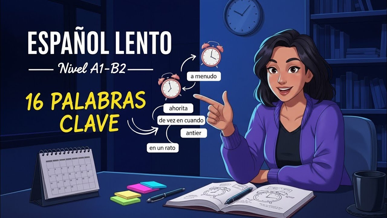 Past, Present & Future in Spanish ⏳ | Useful Time Vocabulary (A1–B2)