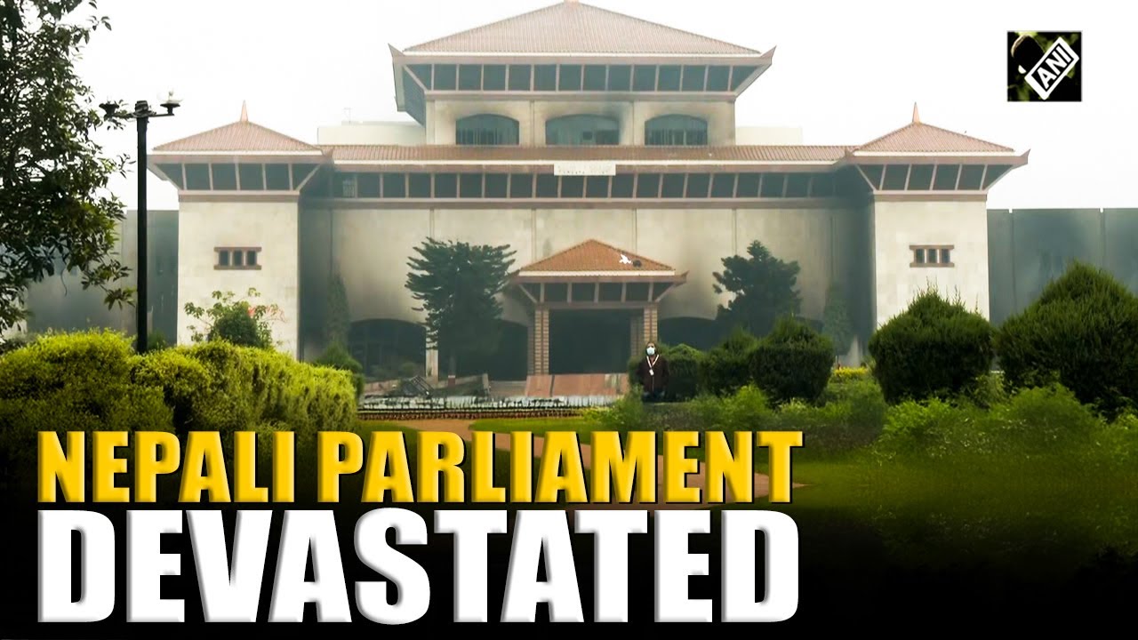 Visuals from Nepali Parliament capture aftermath of clashes following corruption protests