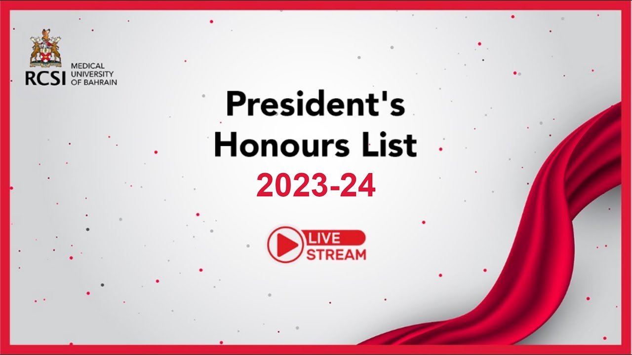 Announcement of the President’s Honours List 2023-2024