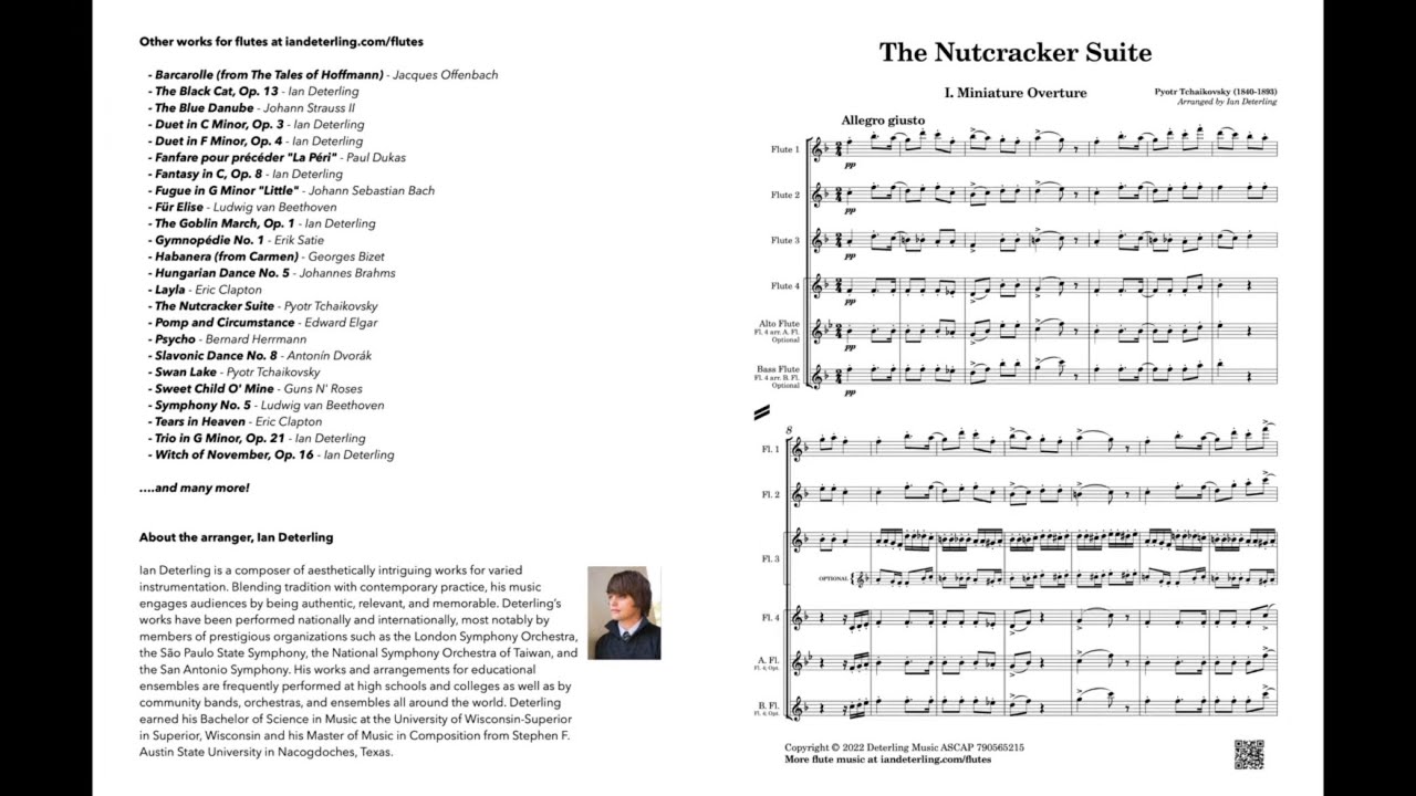 The Nutcracker Suite COMPLETE (flute quartet)