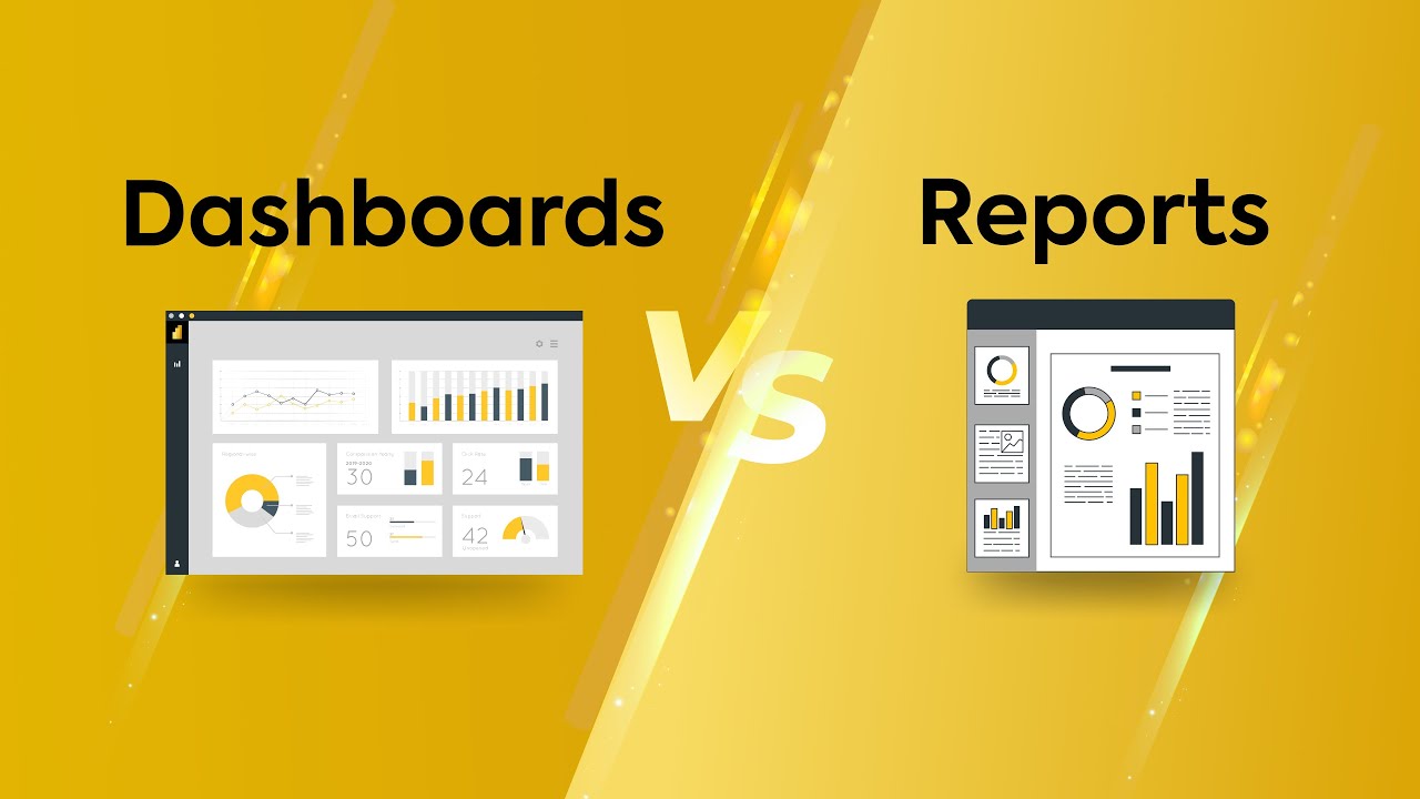 Панель мониторинга POWER BI против отчета