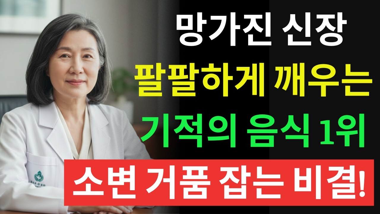 신장에 좋은 음식: 최고의 식품 Top 3! 소변 거품 걱정 줄이고 신장 기능 다시 팔팔하게 | 신장에좋은음식 | 신장 건강 | 노년의 건강 | 노인건강습관