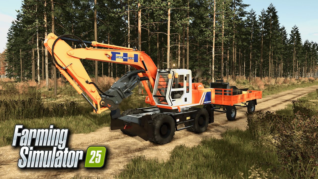 FS25 – BUILDING A ROAD with Hitachi EXCAVATOR