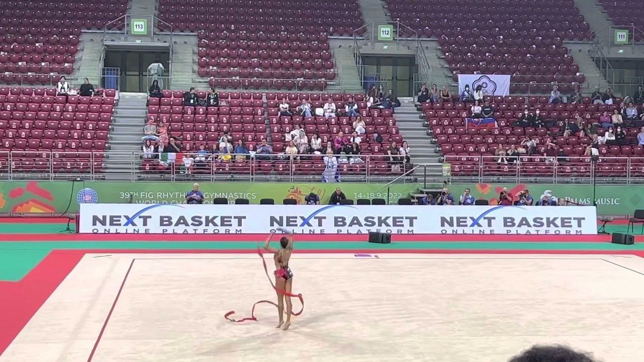 Anna-Marie Ondaatje (SRI) Ribbon Q - World Championships Sofia 2022