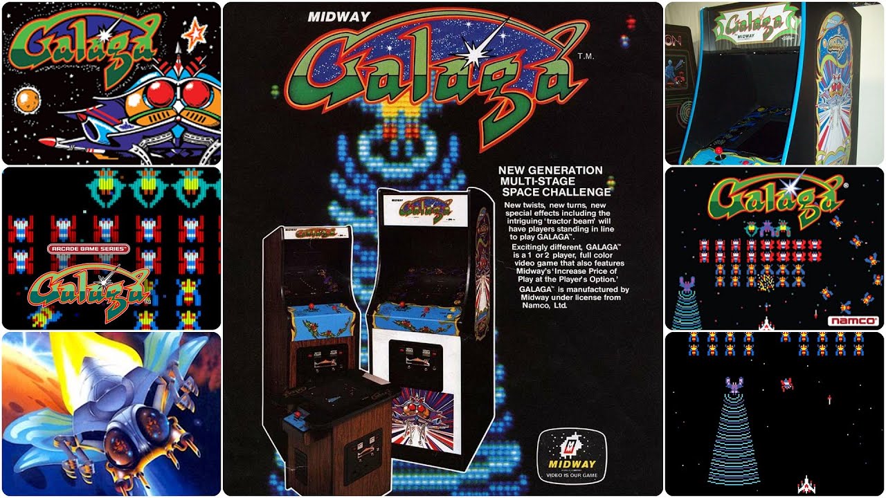 Borsuk Retro Gry TV: AUTOMATY ARCADE - GALAGA - 300 Koła Trza Zrobić!