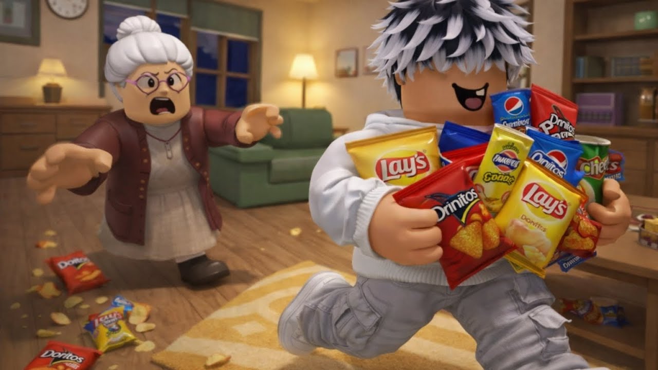 Dokážu ukrást všechny snacky🍬🍭a u toho nevzbudit babičku👵(dokázal jsem to😱??)
