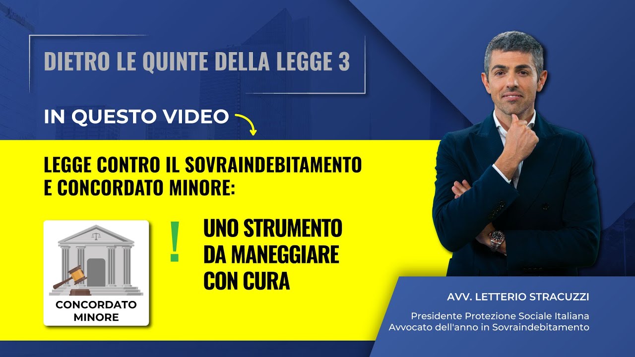 Legge contro il Sovraindebitamento e Concordato Minore: uno strumento da maneggiare con cura.