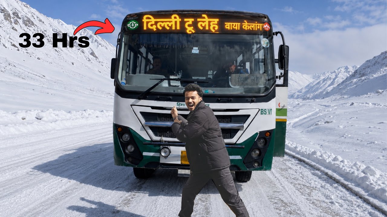 I Went to Ladakh in a local HRTC BUS ( Delhi to Leh )
