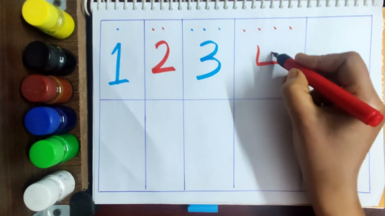 count numbers,1  2 3 numbers, learn and write numbers, toddler learning